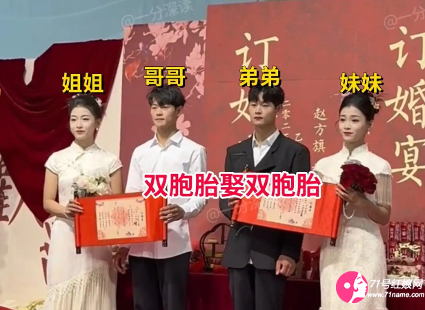 雙胞胎兄弟娶雙胞胎姐妹